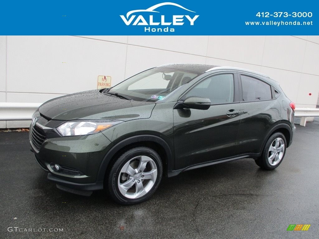 2017 HR-V EX-L AWD - Misty Green Pearl / Black photo #1