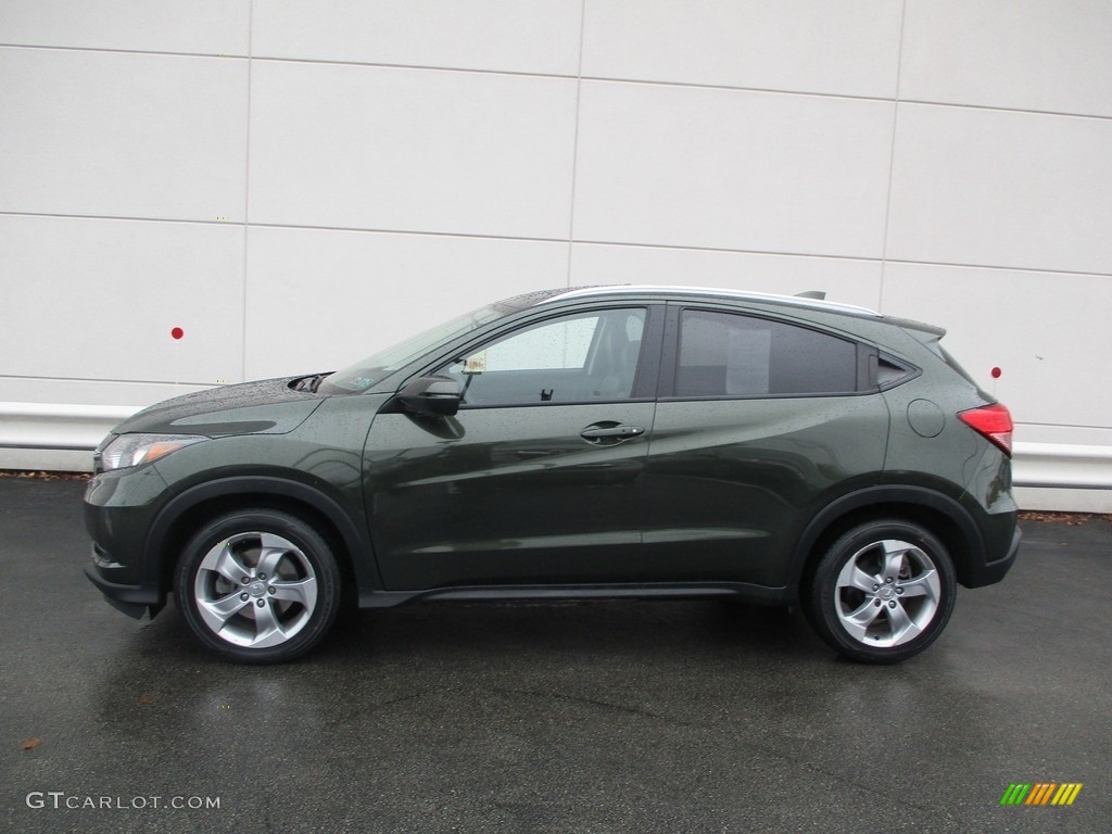 2017 HR-V EX-L AWD - Misty Green Pearl / Black photo #2