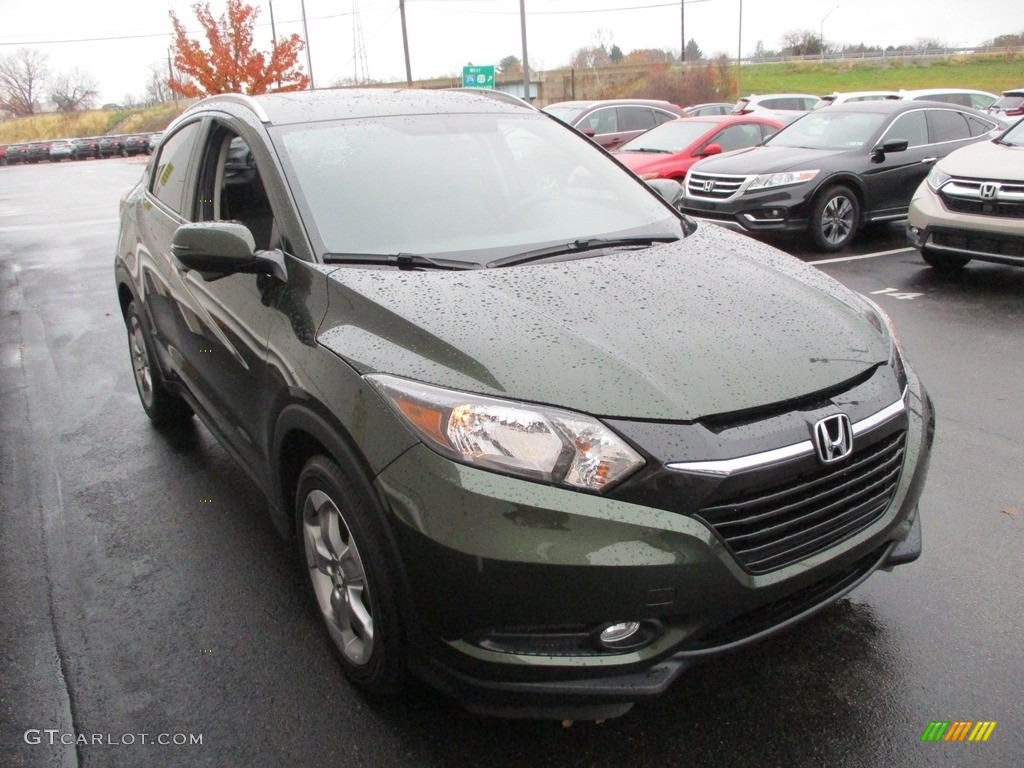 2017 HR-V EX-L AWD - Misty Green Pearl / Black photo #8