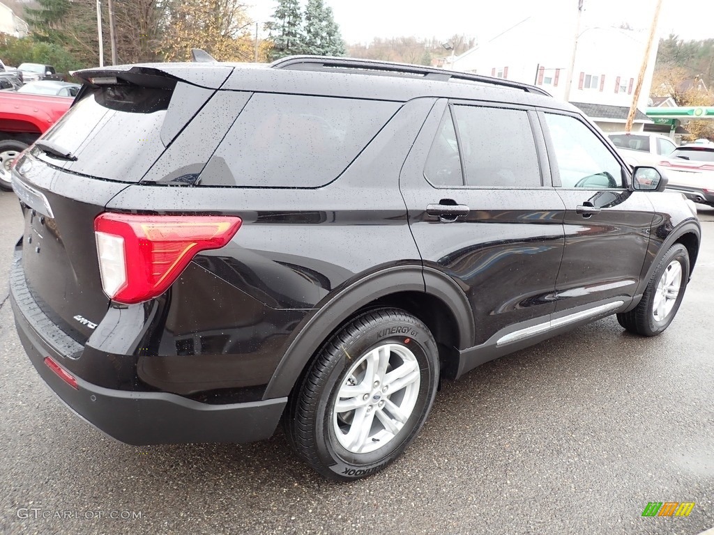 2021 Explorer XLT 4WD - Agate Black Metallic / Ebony photo #6
