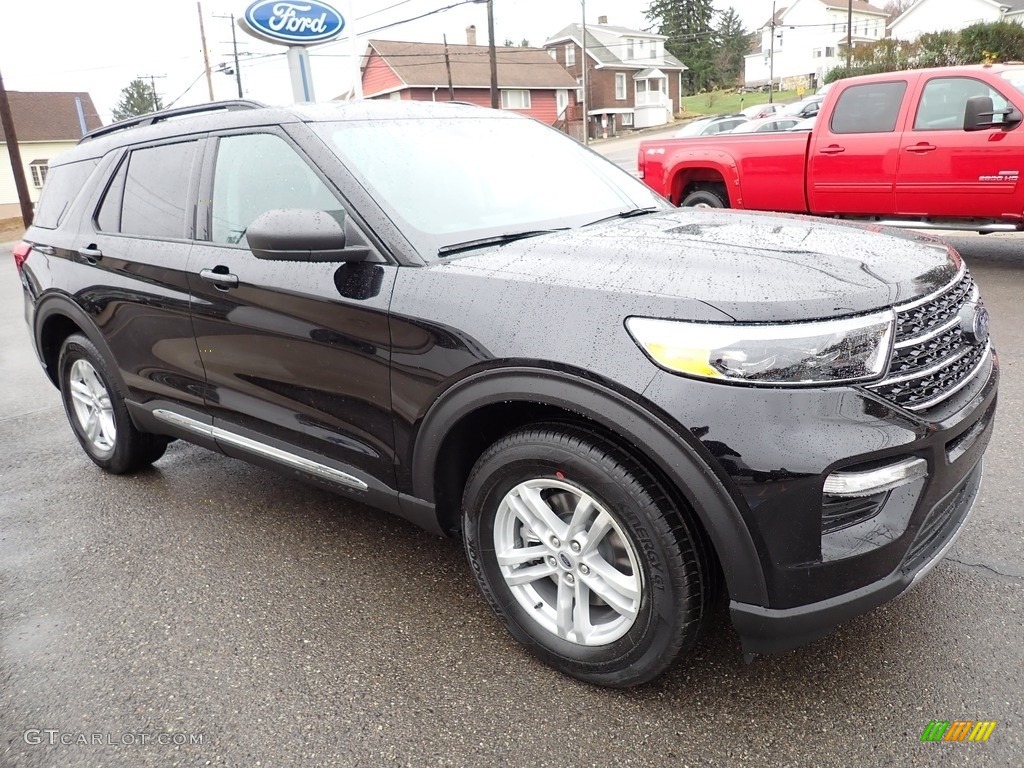 2021 Explorer XLT 4WD - Agate Black Metallic / Ebony photo #8