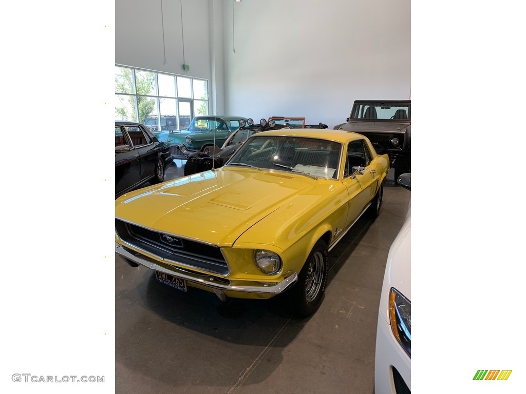 1968 Mustang Coupe - Yellow / Black photo #6