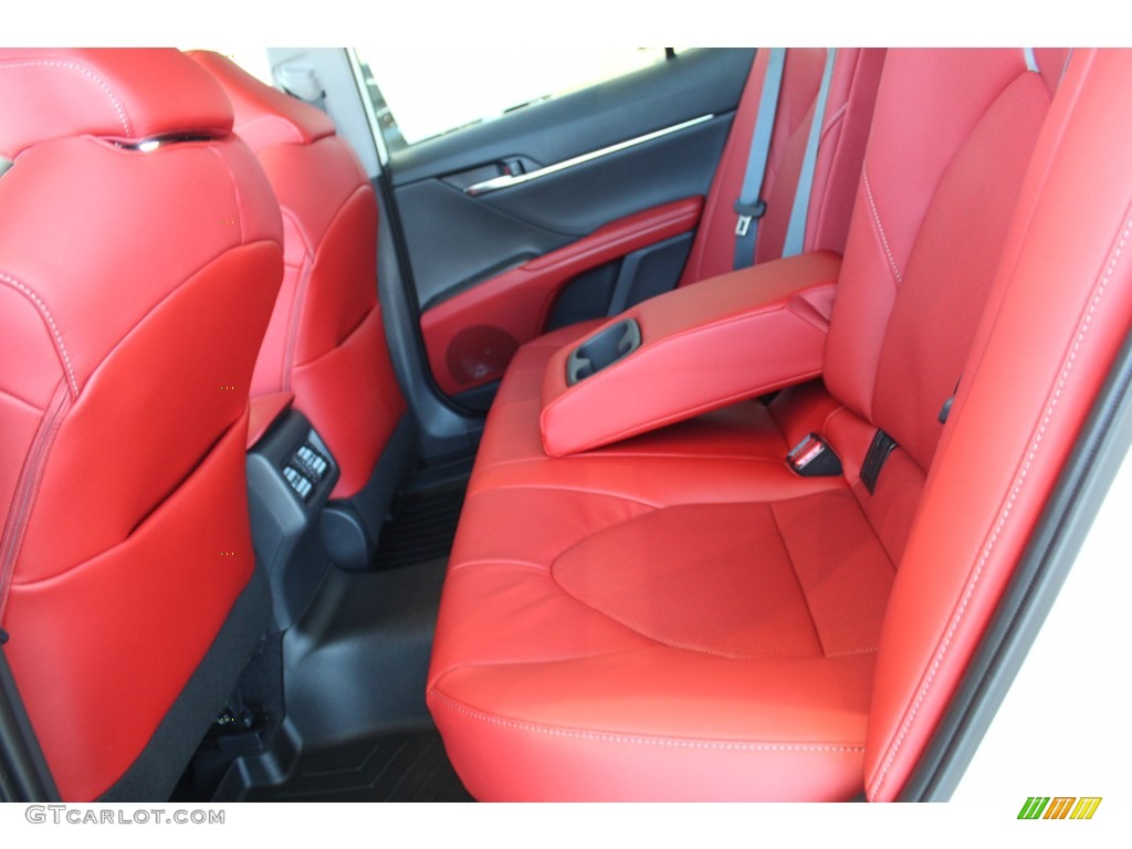 Cockpit Red Interior 2021 Toyota Camry XSE Photo #140181707