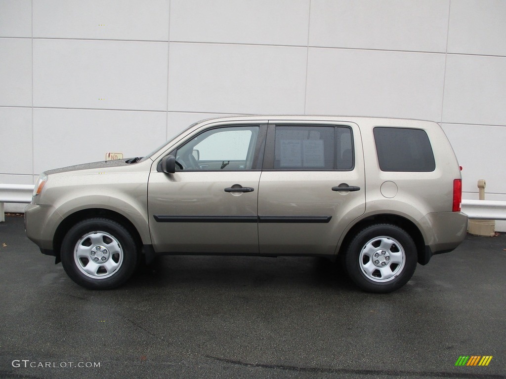 2010 Pilot LX 4WD - Mocha Metallic / Beige photo #2