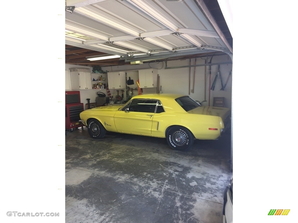 1968 Mustang Coupe - Yellow / Black photo #36