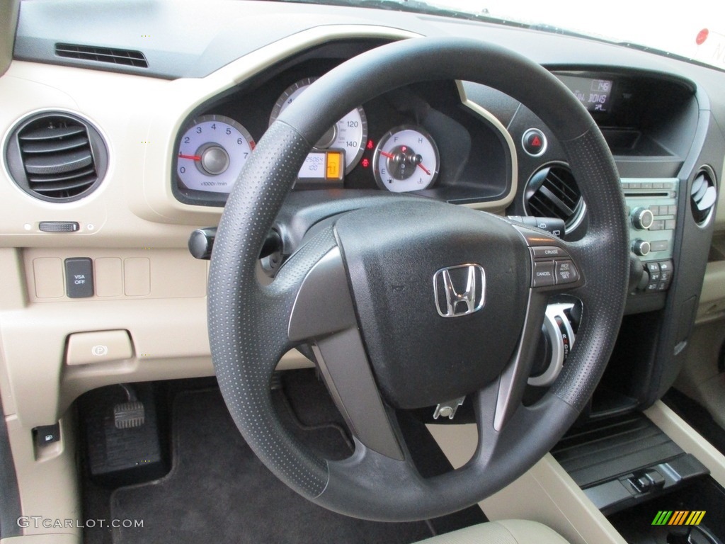 2010 Pilot LX 4WD - Mocha Metallic / Beige photo #15