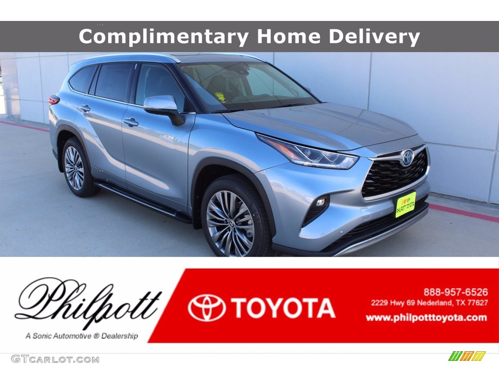 2021 Moon Dust Toyota Highlander Hybrid Platinum 140175283 Photo 2