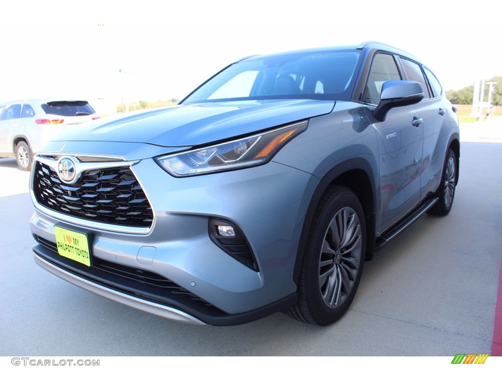 2021 Highlander Hybrid Platinum - Moon Dust / Black photo #4