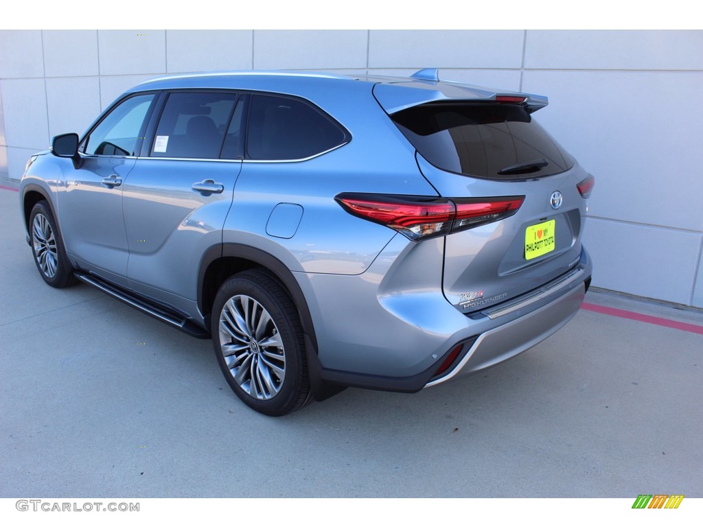 2021 Highlander Hybrid Platinum - Moon Dust / Black photo #6