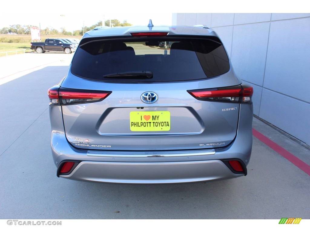 2021 Highlander Hybrid Platinum - Moon Dust / Black photo #7