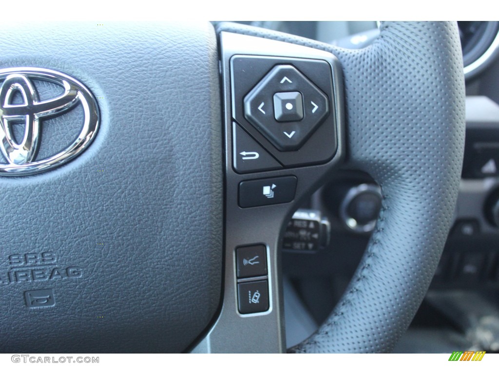 2021 Toyota Tacoma TRD Sport Double Cab 4x4 TRD Cement/Black Steering Wheel Photo #140183219