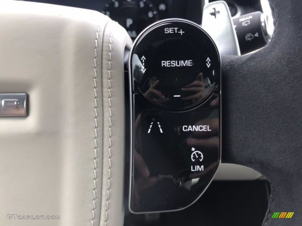 2021 Land Rover Range Rover Sport HST Ivory/Ebony Steering Wheel Photo #140183465