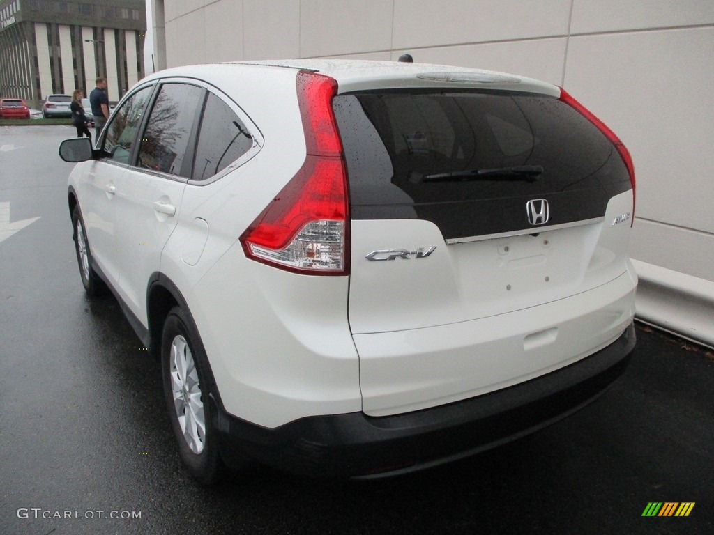 2013 CR-V EX AWD - White Diamond Pearl / Beige photo #3