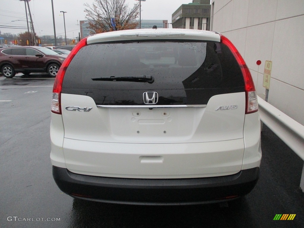 2013 CR-V EX AWD - White Diamond Pearl / Beige photo #4