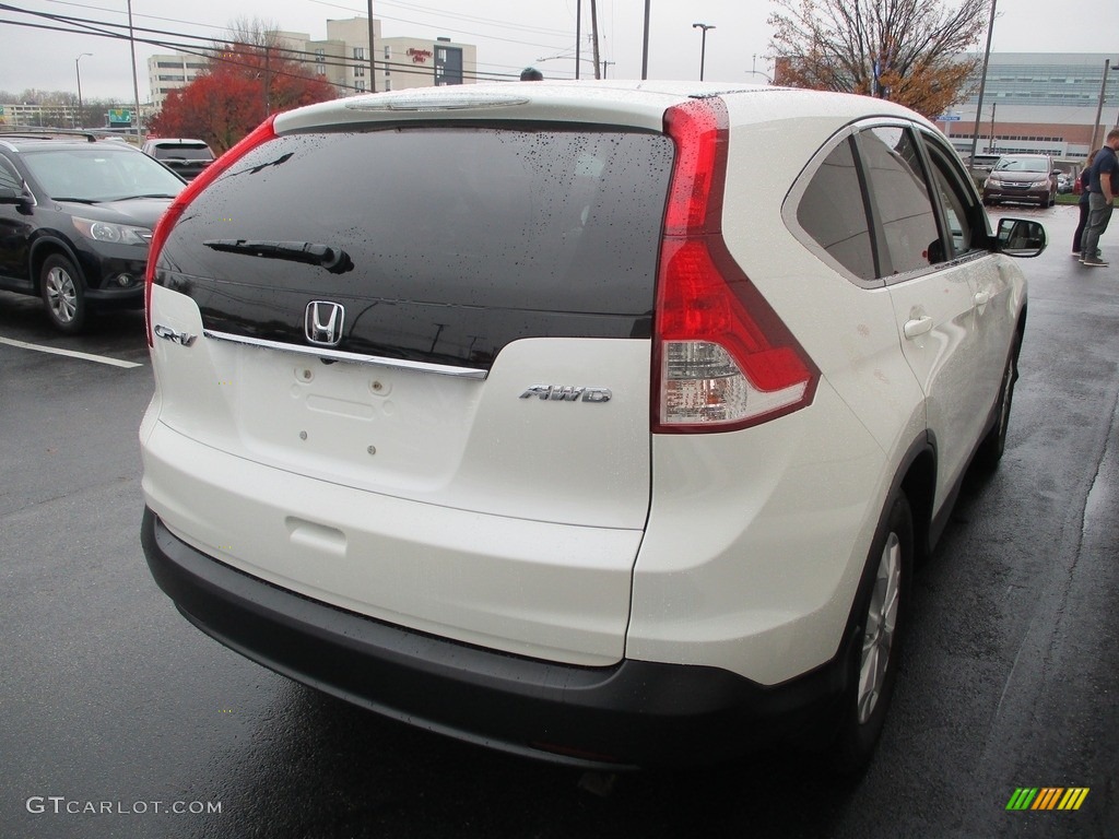 2013 CR-V EX AWD - White Diamond Pearl / Beige photo #5