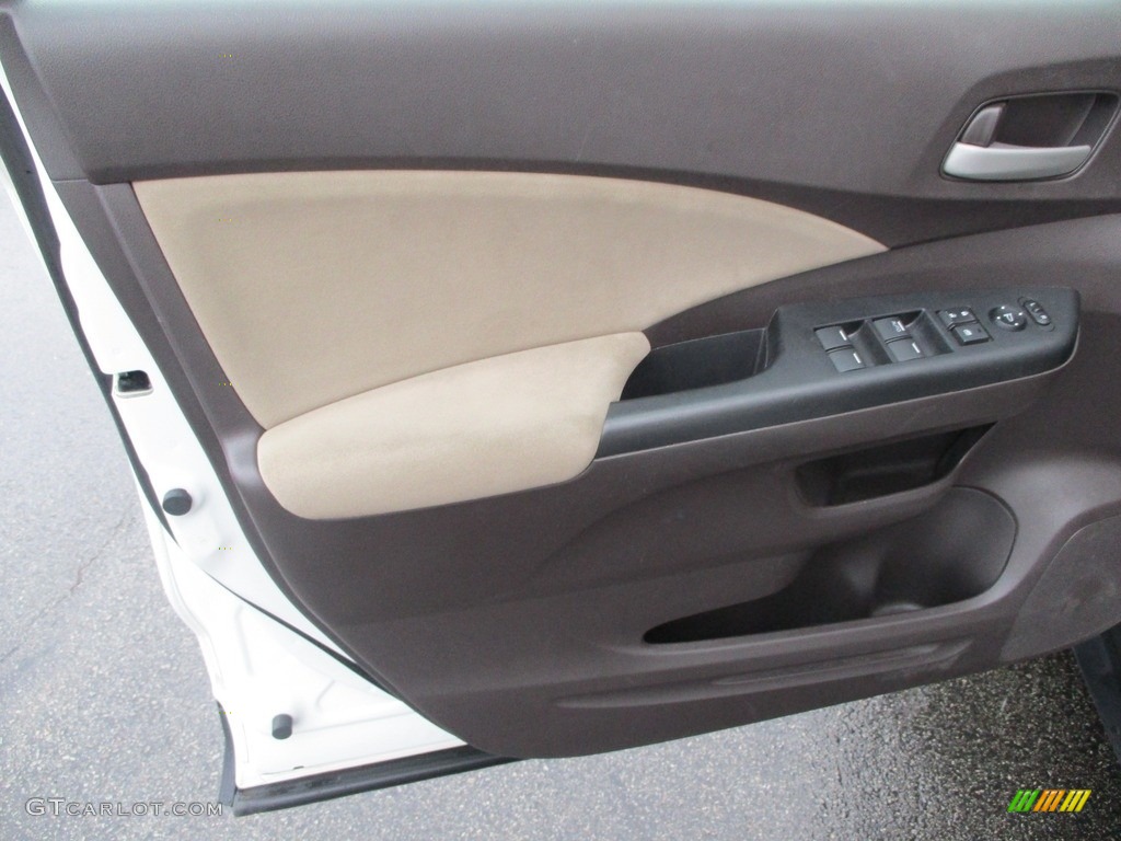 2013 CR-V EX AWD - White Diamond Pearl / Beige photo #10