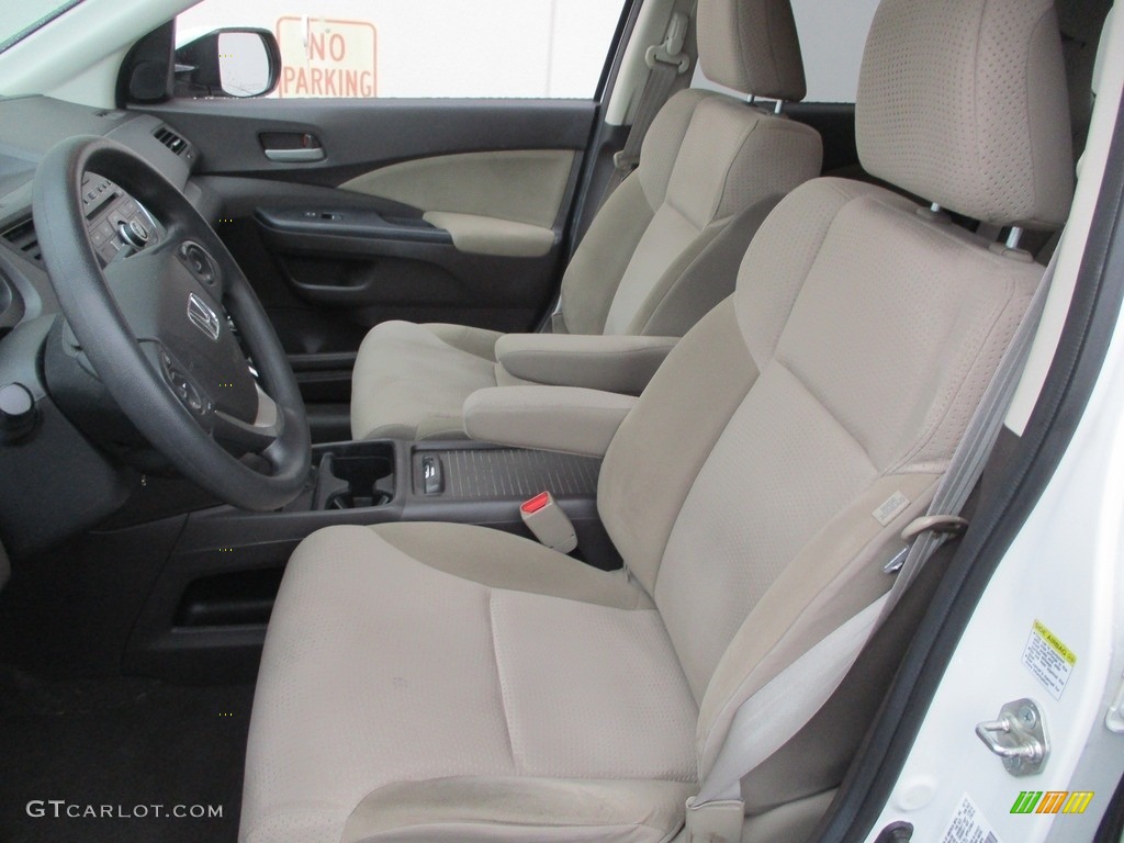 2013 CR-V EX AWD - White Diamond Pearl / Beige photo #11