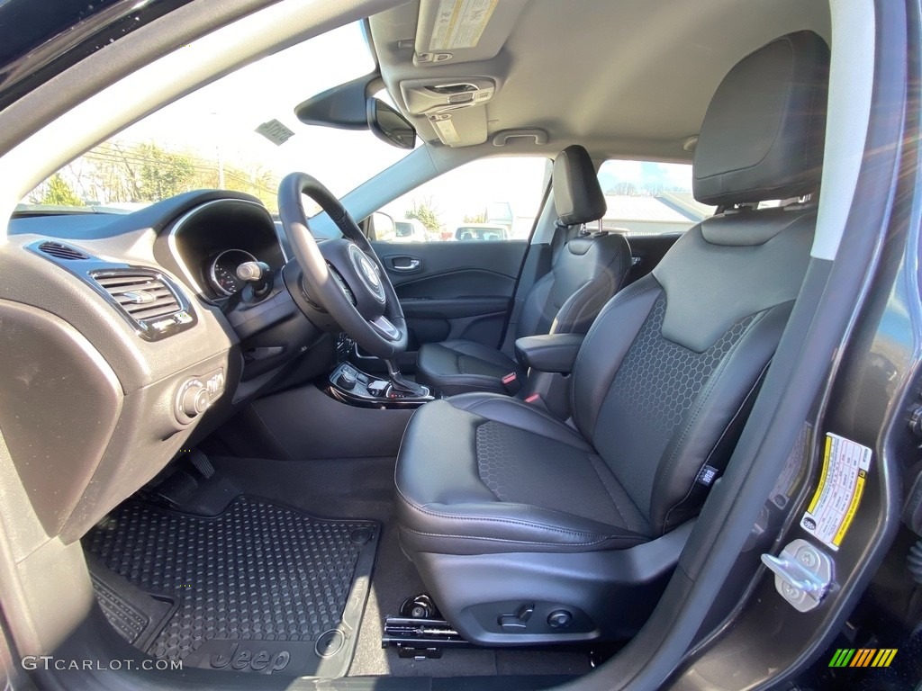 Black Interior 2021 Jeep Compass Latitude 4x4 Photo #140183876