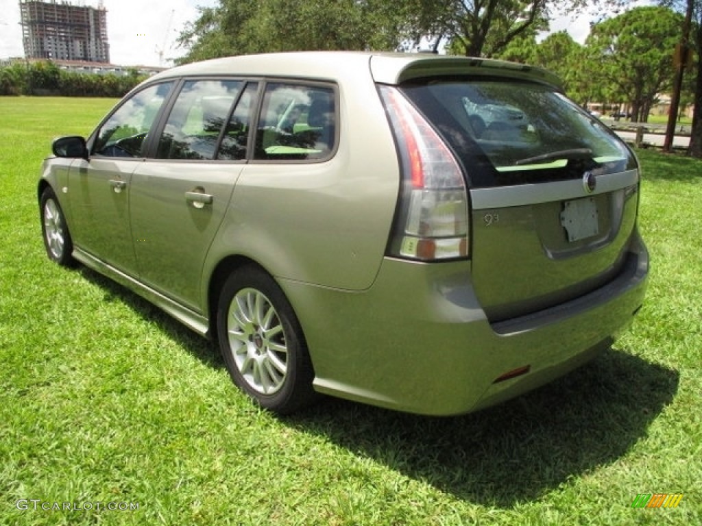 2008 9-3 2.0T SportCombi Wagon - Pepper Green Metallic / Black photo #5