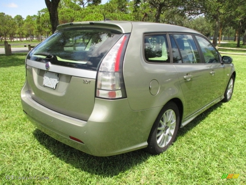 2008 9-3 2.0T SportCombi Wagon - Pepper Green Metallic / Black photo #9