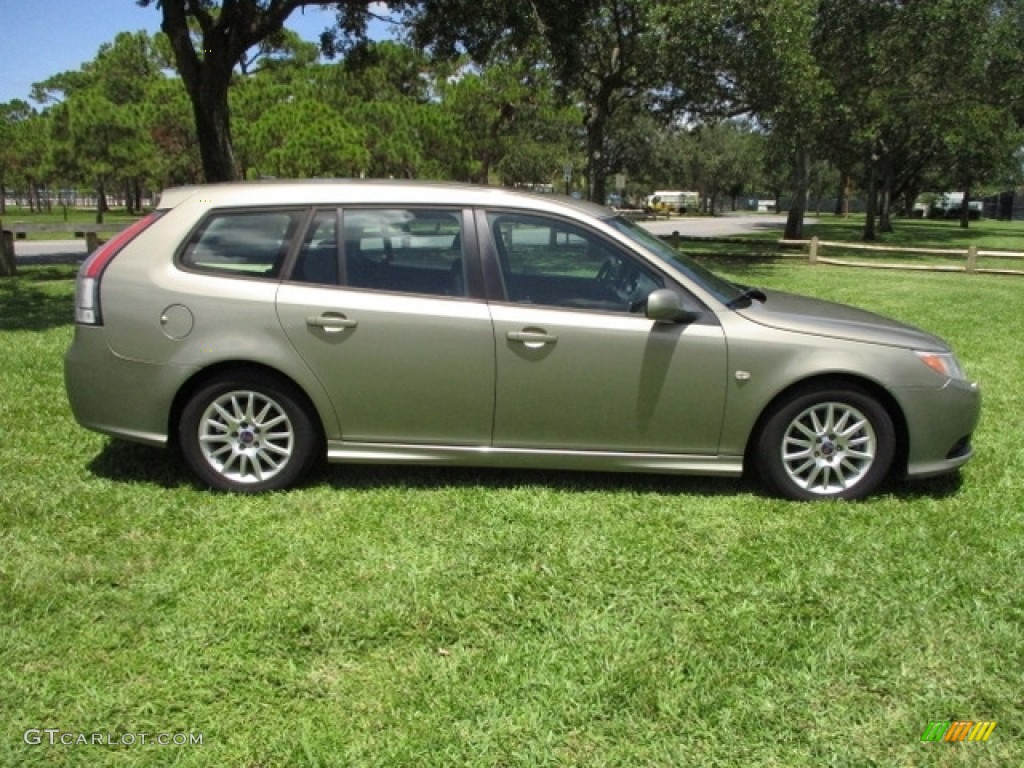 2008 9-3 2.0T SportCombi Wagon - Pepper Green Metallic / Black photo #11
