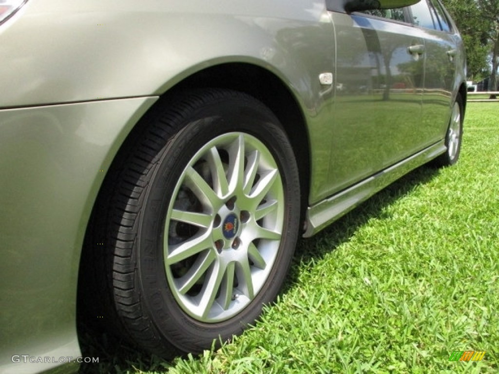 2008 9-3 2.0T SportCombi Wagon - Pepper Green Metallic / Black photo #24