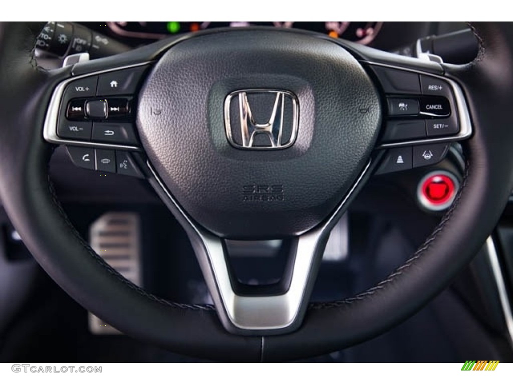 2021 Honda Accord Sport Black Steering Wheel Photo #140185877