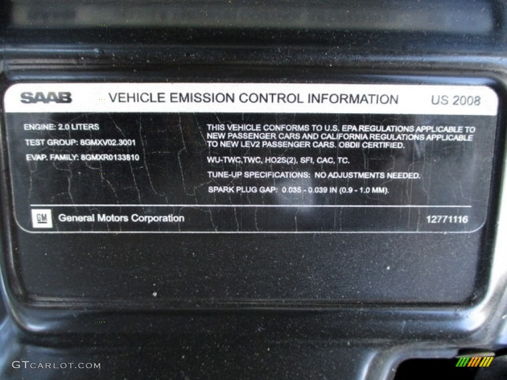 2008 9-3 2.0T SportCombi Wagon - Pepper Green Metallic / Black photo #72