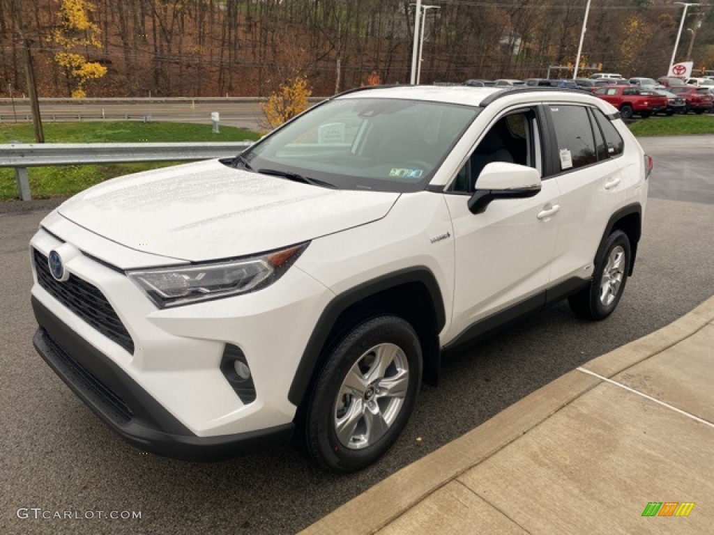 Blizzard White Pearl 2021 Toyota RAV4 XLE AWD Hybrid Exterior Photo #140186663