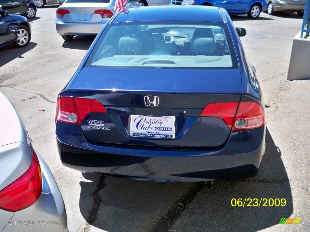 2007 Civic LX Sedan - Royal Blue Pearl / Gray photo #3