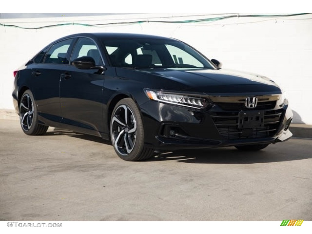 2021 Accord Sport - Crystal Black Pearl / Black photo #1