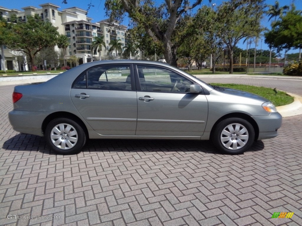 2003 Corolla S - Mineral Green Metallic / Pebble Beige photo #52