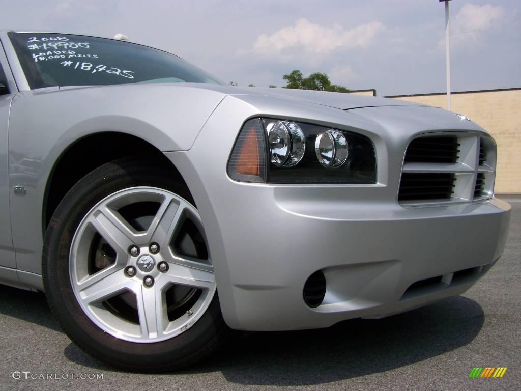 2008 Charger SE - Bright Silver Metallic / Dark/Light Slate Gray photo #2