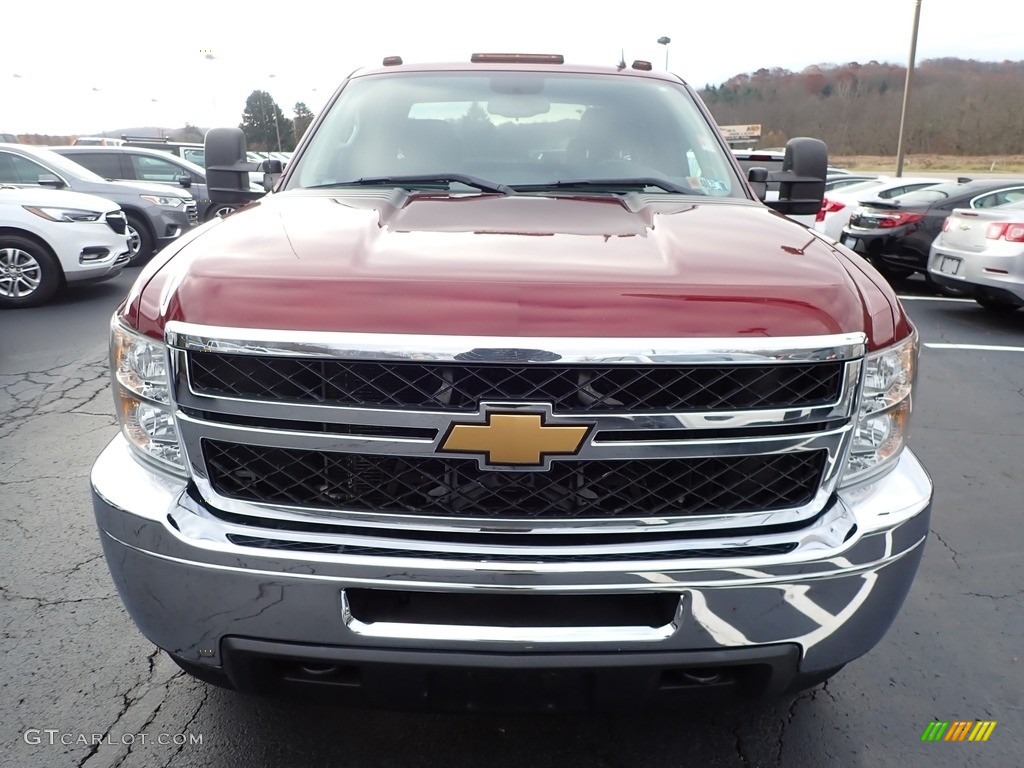 2013 Silverado 2500HD LT Extended Cab 4x4 - Deep Ruby Metallic / Ebony photo #3