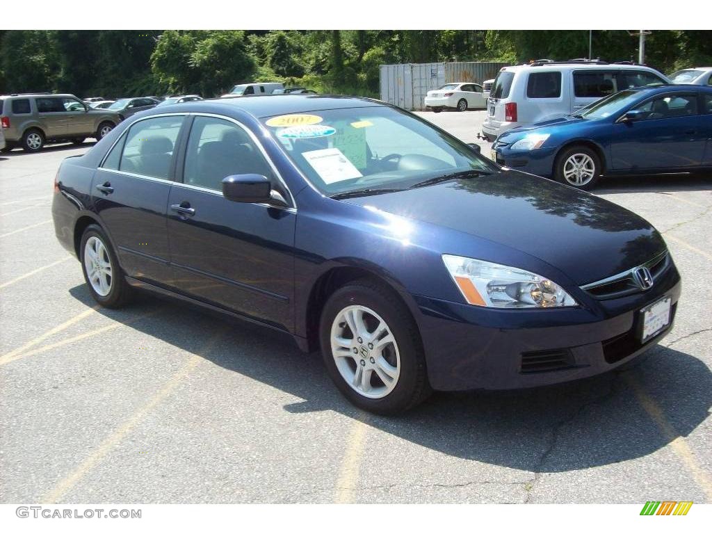 2007 Accord SE Sedan - Royal Blue Pearl / Gray photo #1