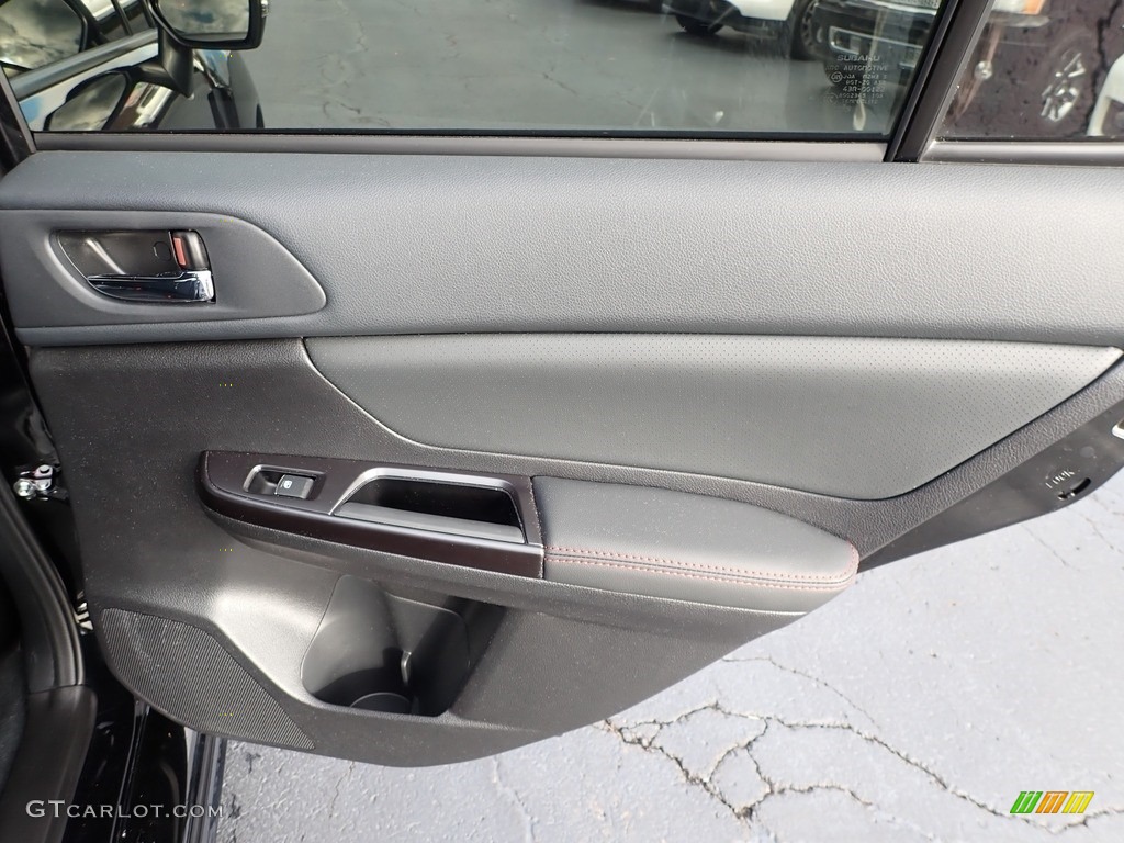 2020 Subaru WRX Limited Carbon Black Door Panel Photo #140191047