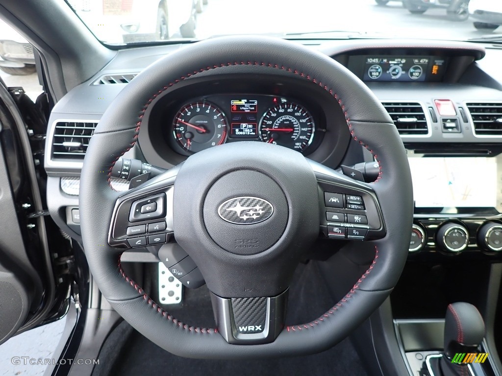 2020 Subaru WRX Limited Carbon Black Steering Wheel Photo #140191389
