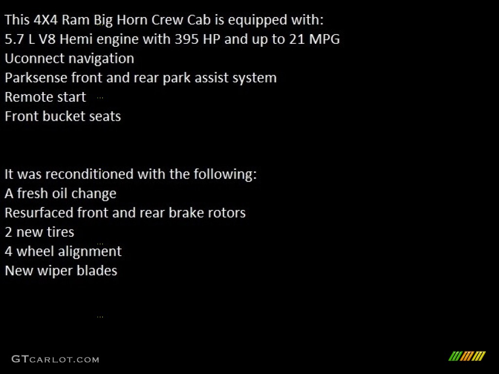 2017 1500 Big Horn Crew Cab 4x4 - True Blue Pearl / Black/Diesel Gray photo #2