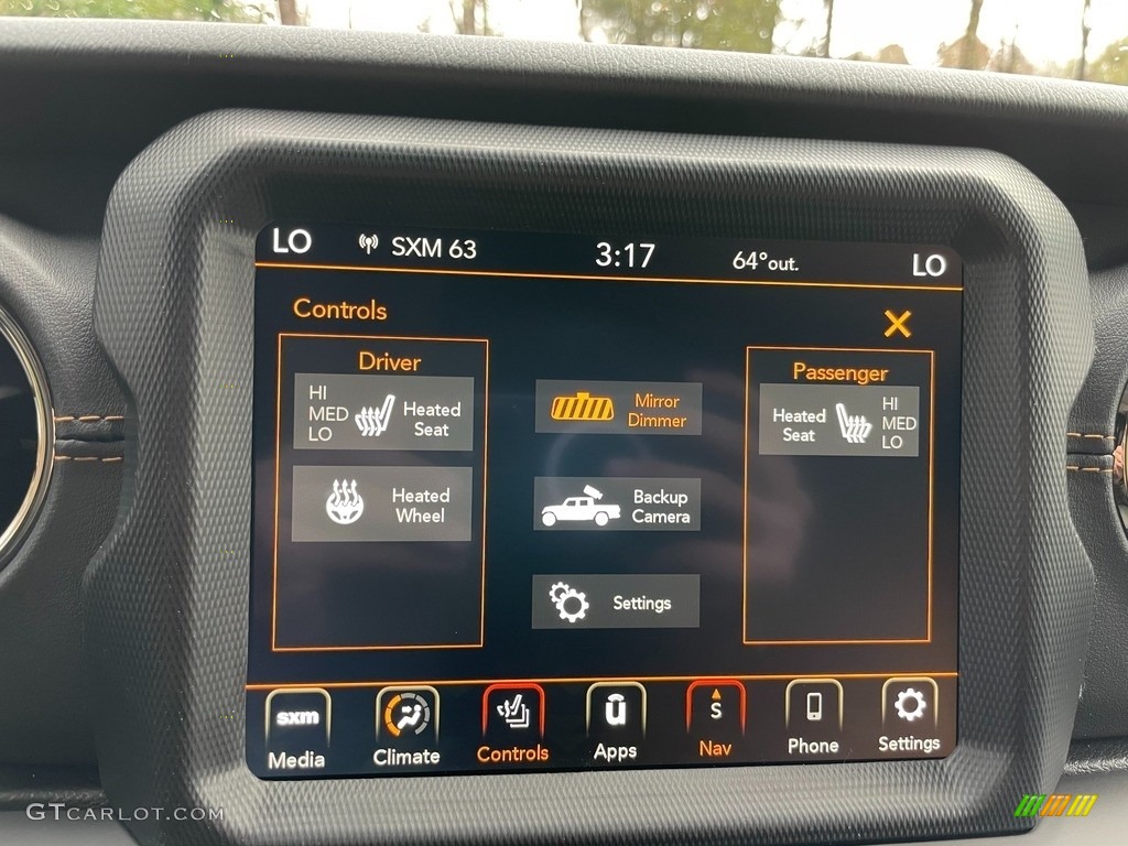 2021 Jeep Gladiator High Altitude 4x4 Controls Photo #140192152