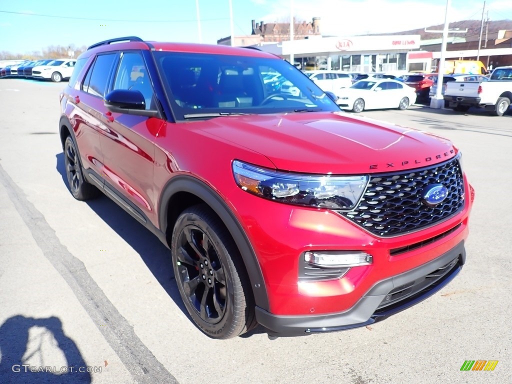 2021 Explorer ST 4WD - Rapid Red Metallic / Ebony photo #3