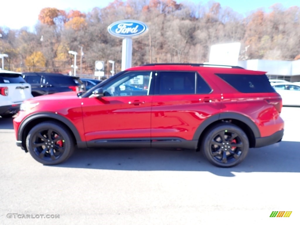 2021 Explorer ST 4WD - Rapid Red Metallic / Ebony photo #6