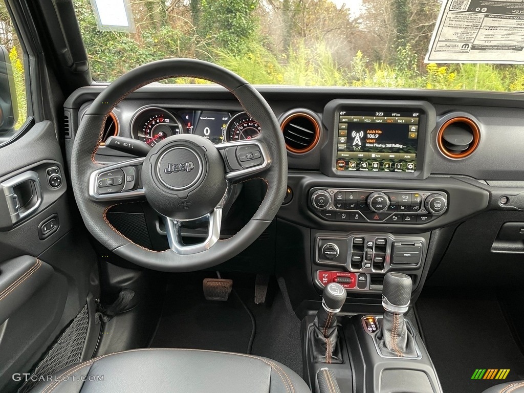 2021 Jeep Gladiator Mojave 4x4 Black Dashboard Photo #140192724