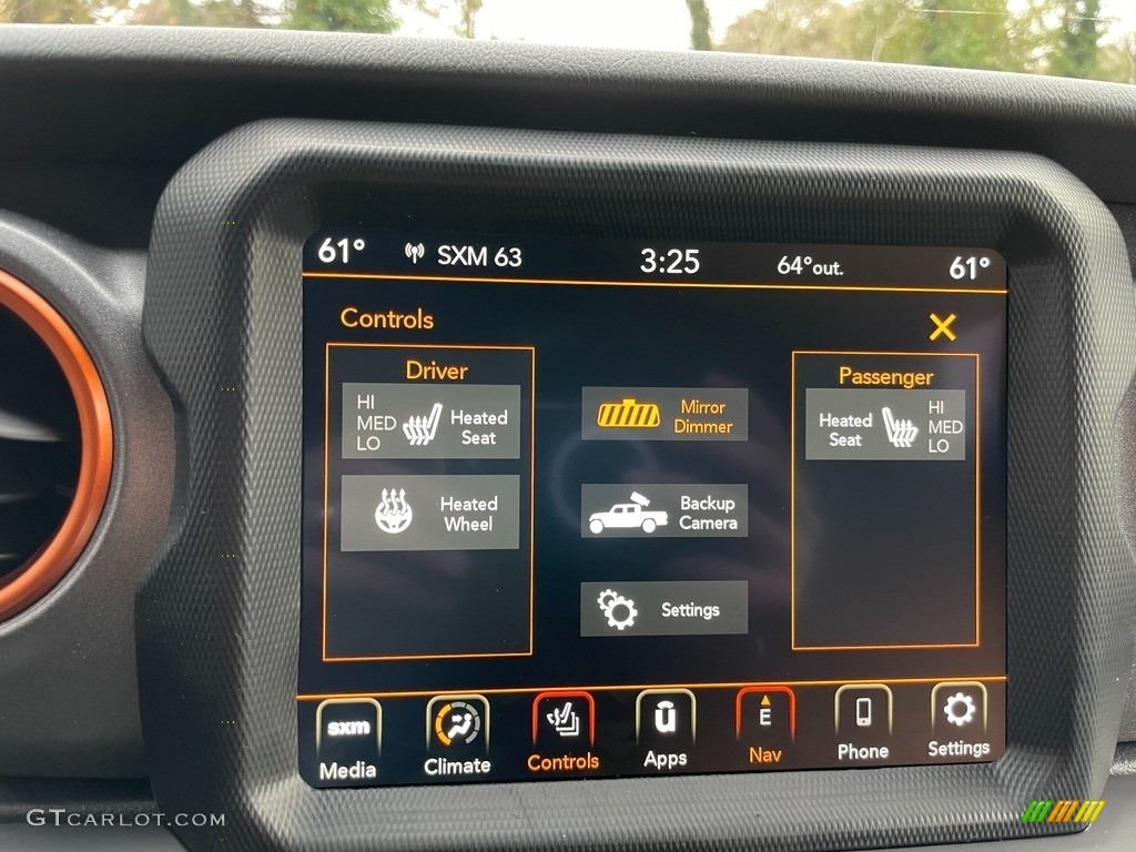 2021 Jeep Gladiator Mojave 4x4 Controls Photo #140192865