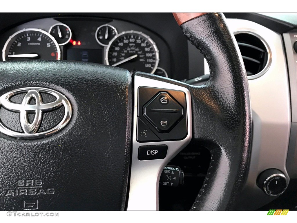 2016 Toyota Tundra 1794 CrewMax 4x4 1794 Black/Brown Steering Wheel Photo #140193231