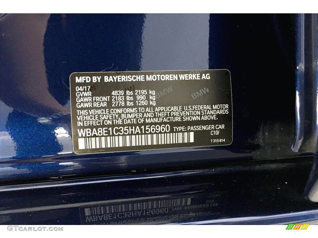 2017 3 Series 330e iPerfomance Sedan - Mediterranean Blue Metallic / Venetian Beige/Black photo #36