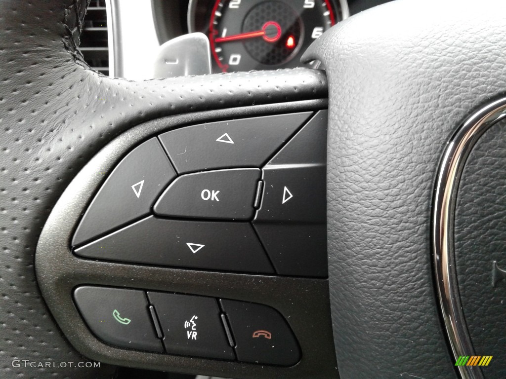 2020 Dodge Charger GT Black Steering Wheel Photo #140194665