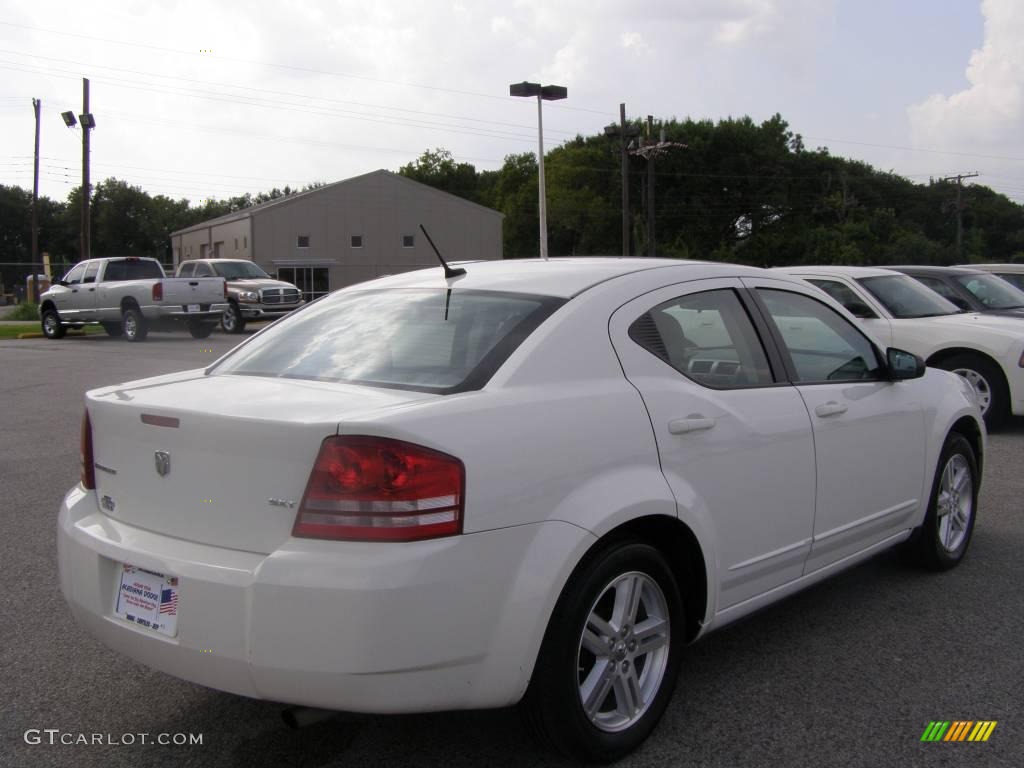 2008 Avenger SXT - Stone White / Dark Slate Gray/Light Slate Gray photo #3