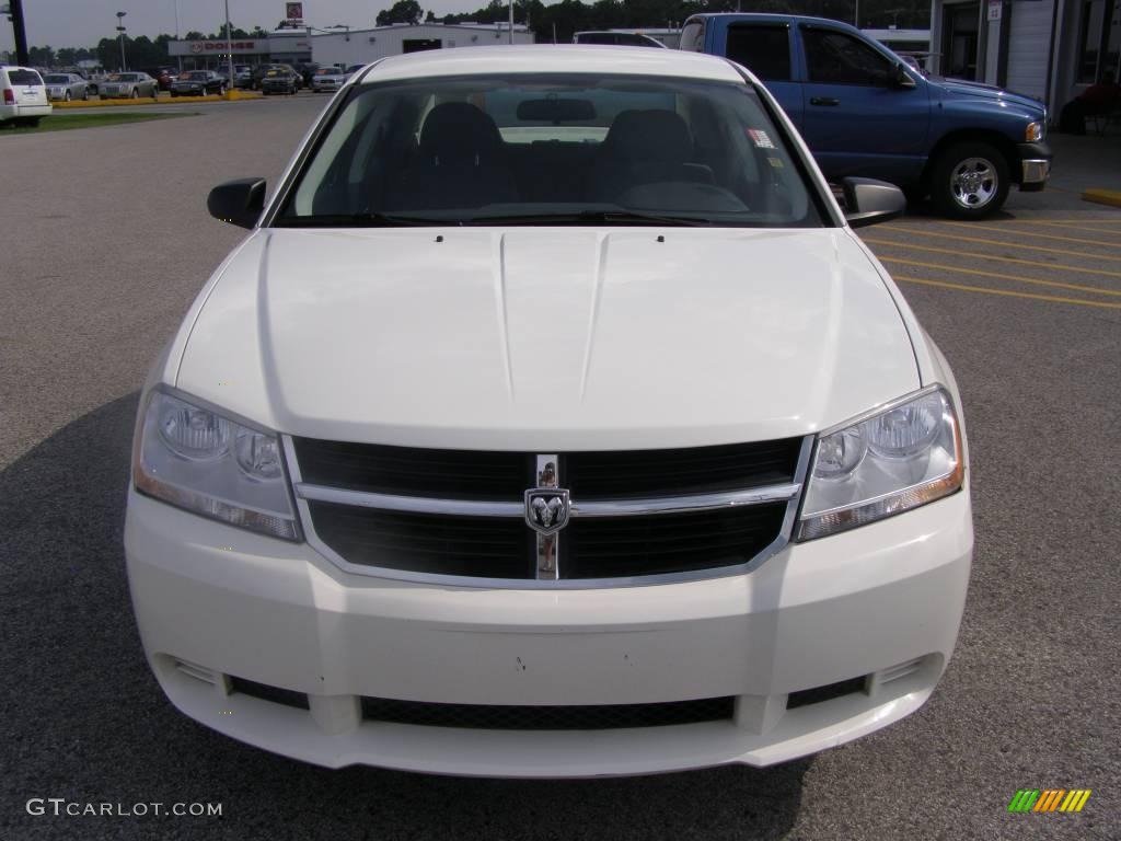 2008 Avenger SXT - Stone White / Dark Slate Gray/Light Slate Gray photo #8