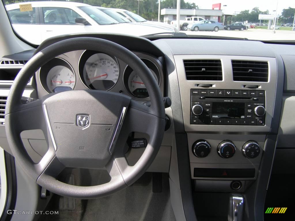 2008 Avenger SXT - Stone White / Dark Slate Gray/Light Slate Gray photo #11