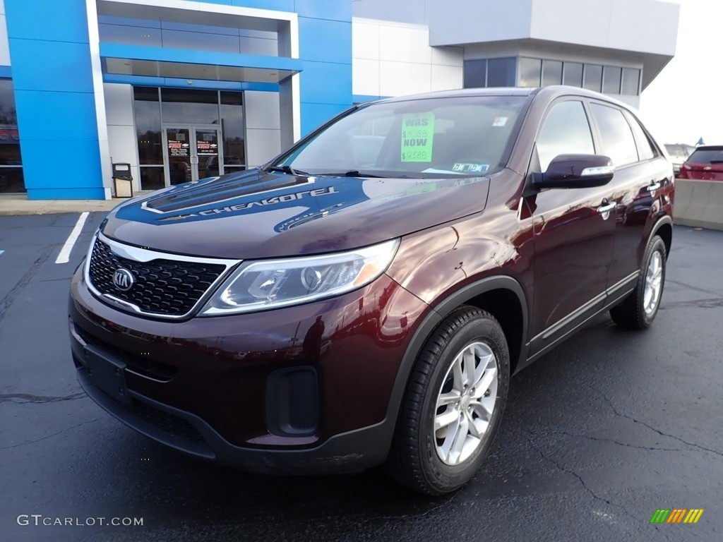 2015 Sorento LX - Dark Cherry / Black photo #2